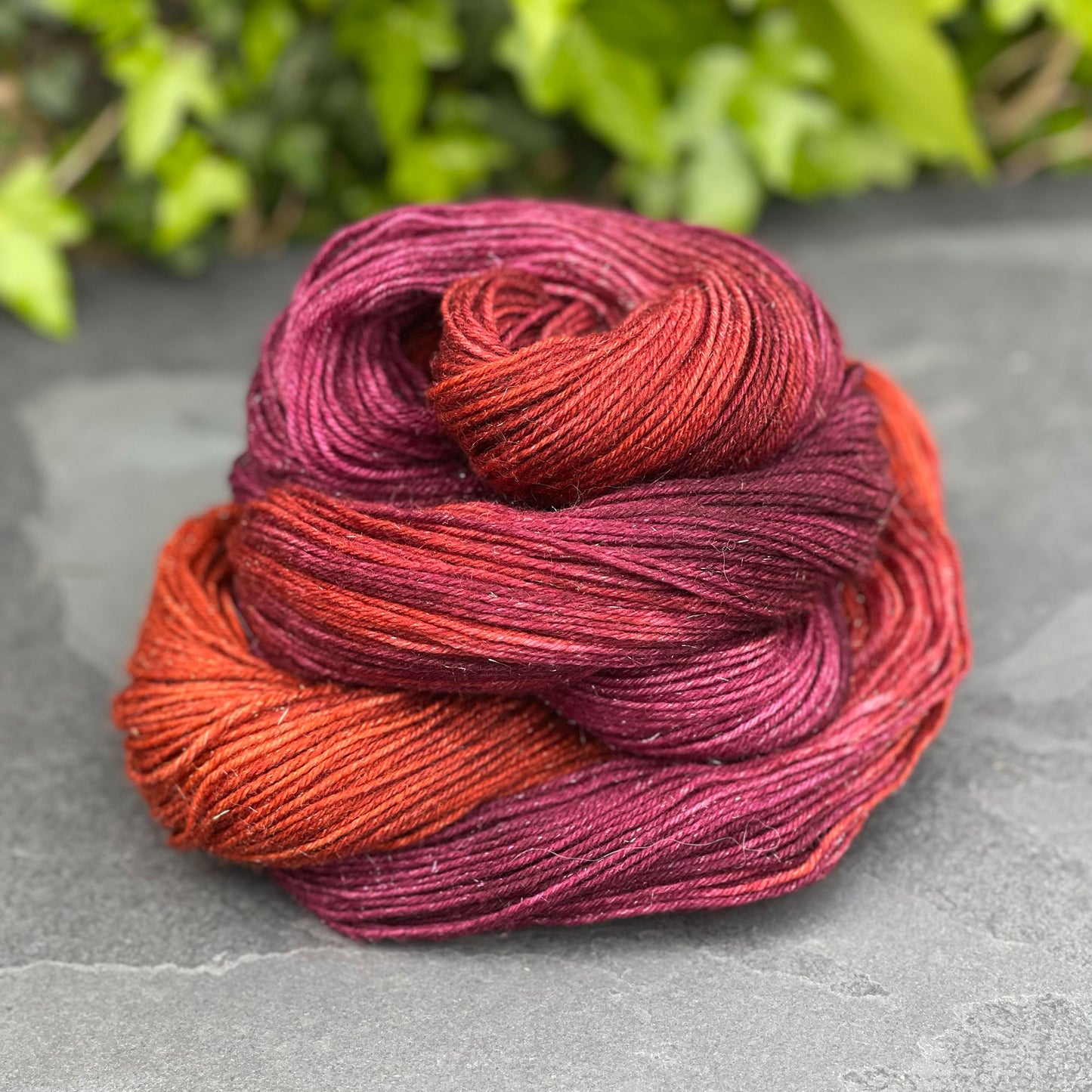 Hand dyed yarns by Penberth Yarns, Cornwall