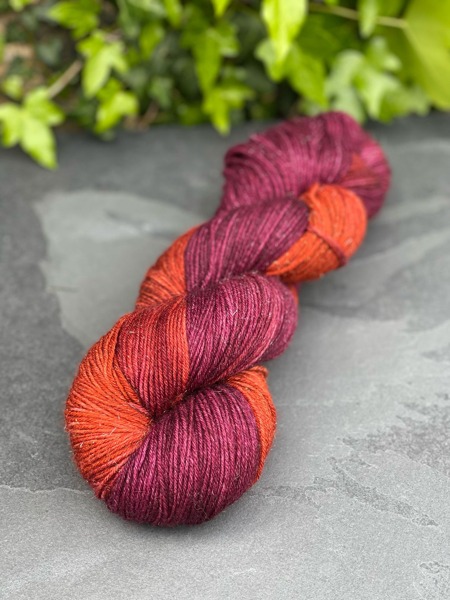Hand dyed yarns by Penberth Yarns, Cornwall