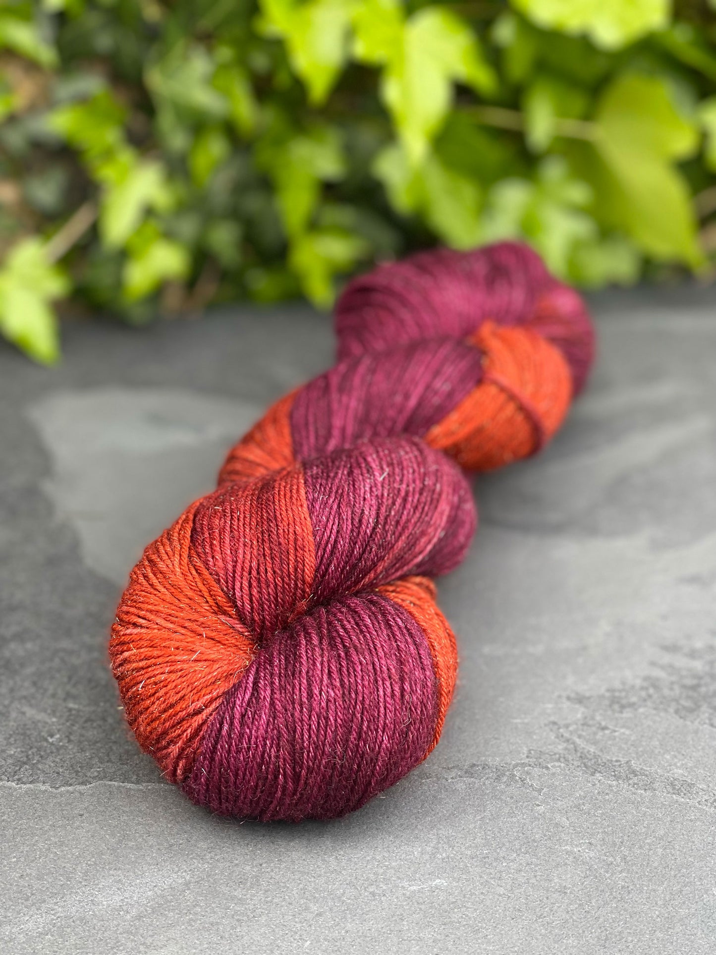 Hand dyed yarns by Penberth Yarns, Cornwall