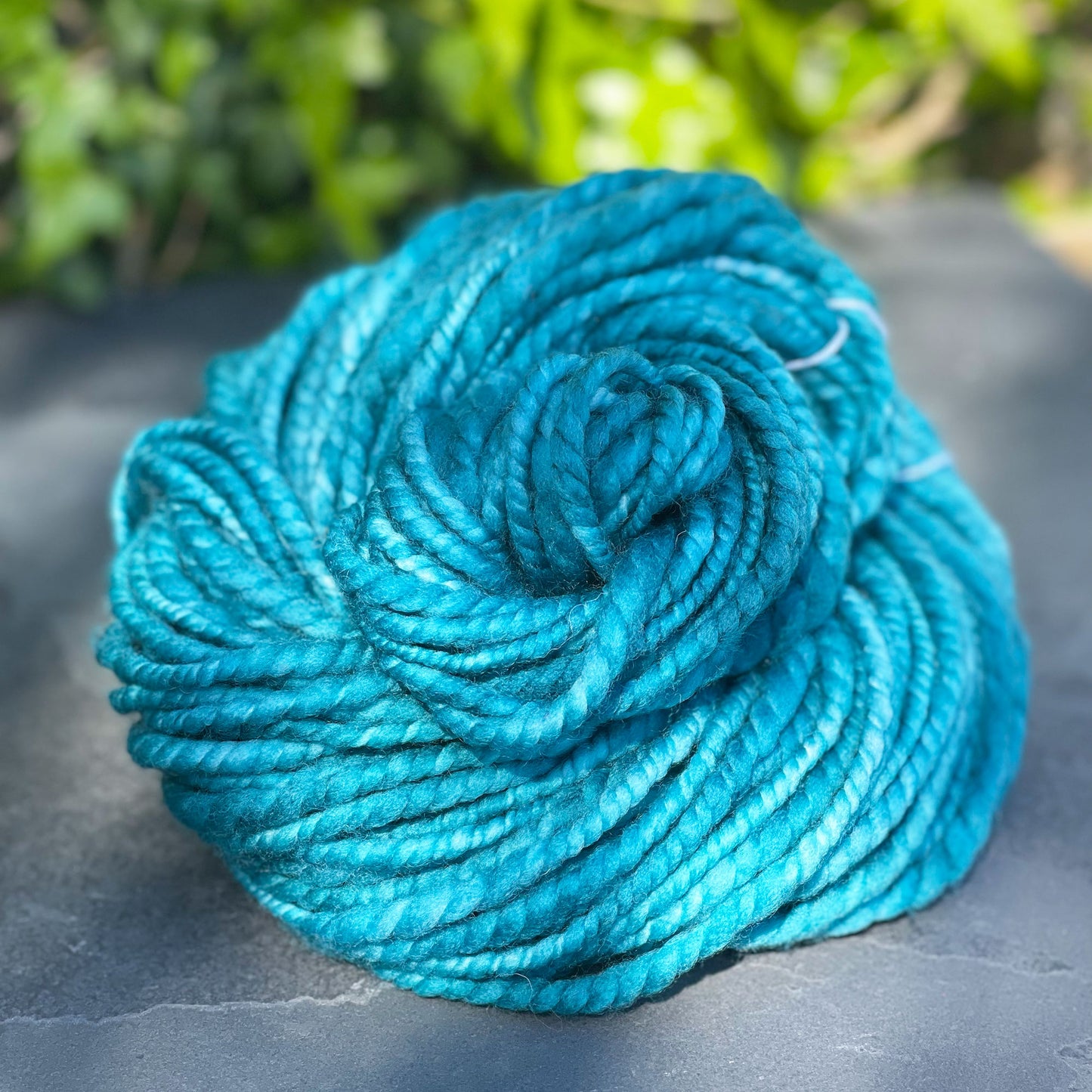 Handspun Superwash Falklands Yarn in Pacific OOAK