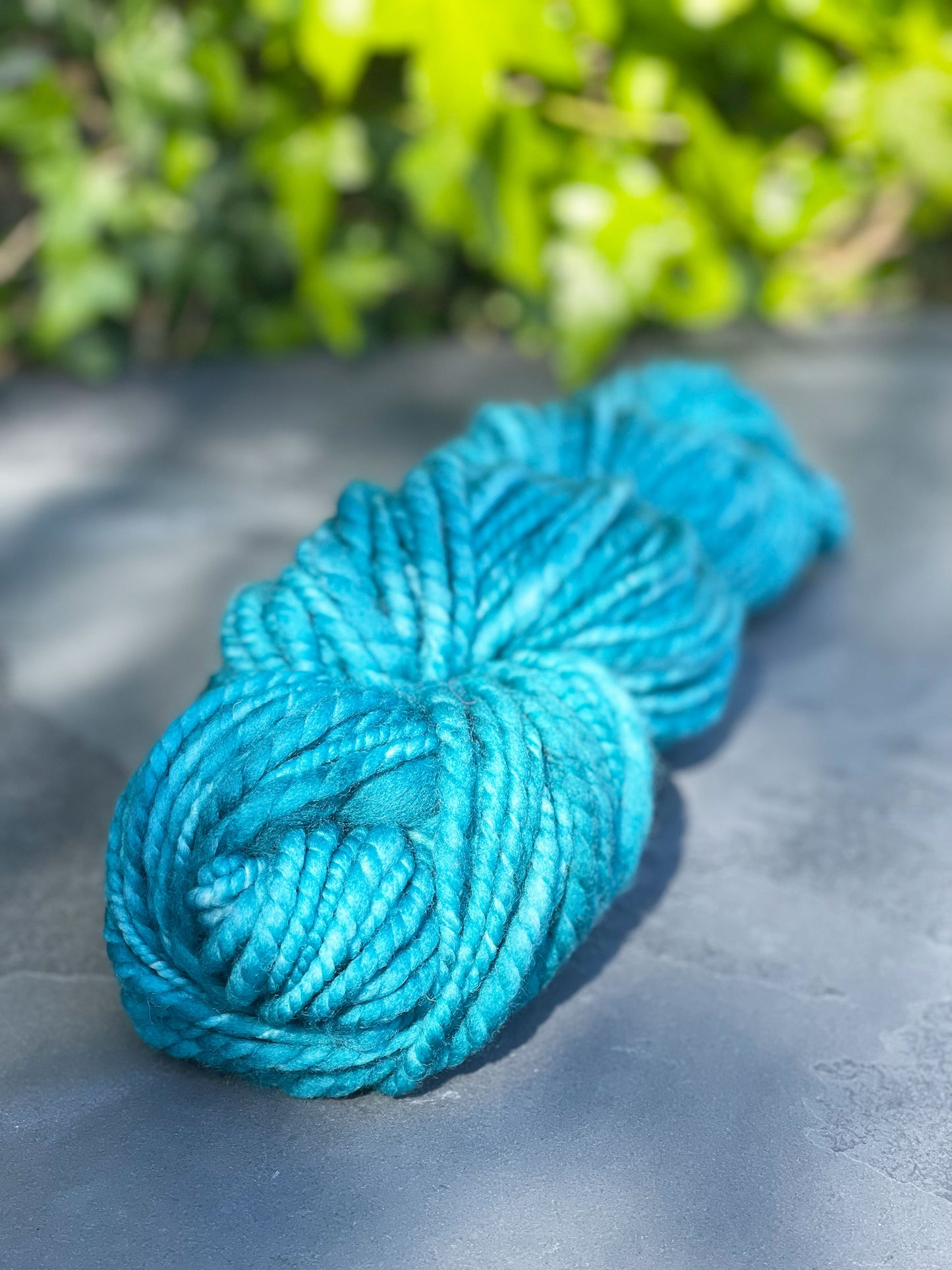 Handspun Superwash Falklands Yarn in Pacific OOAK