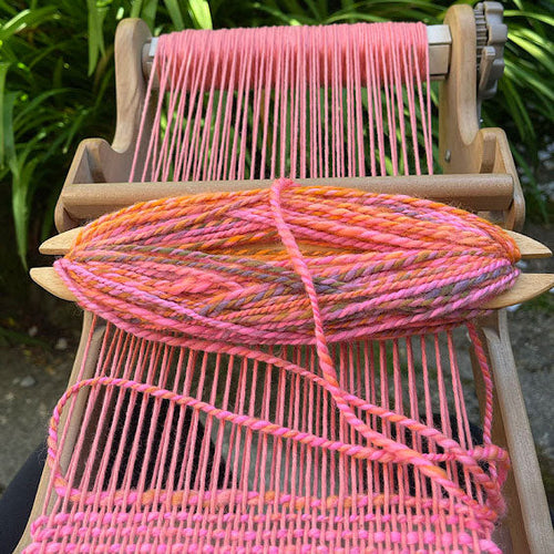 Weaving on a Little Loom with Handspun Yarn