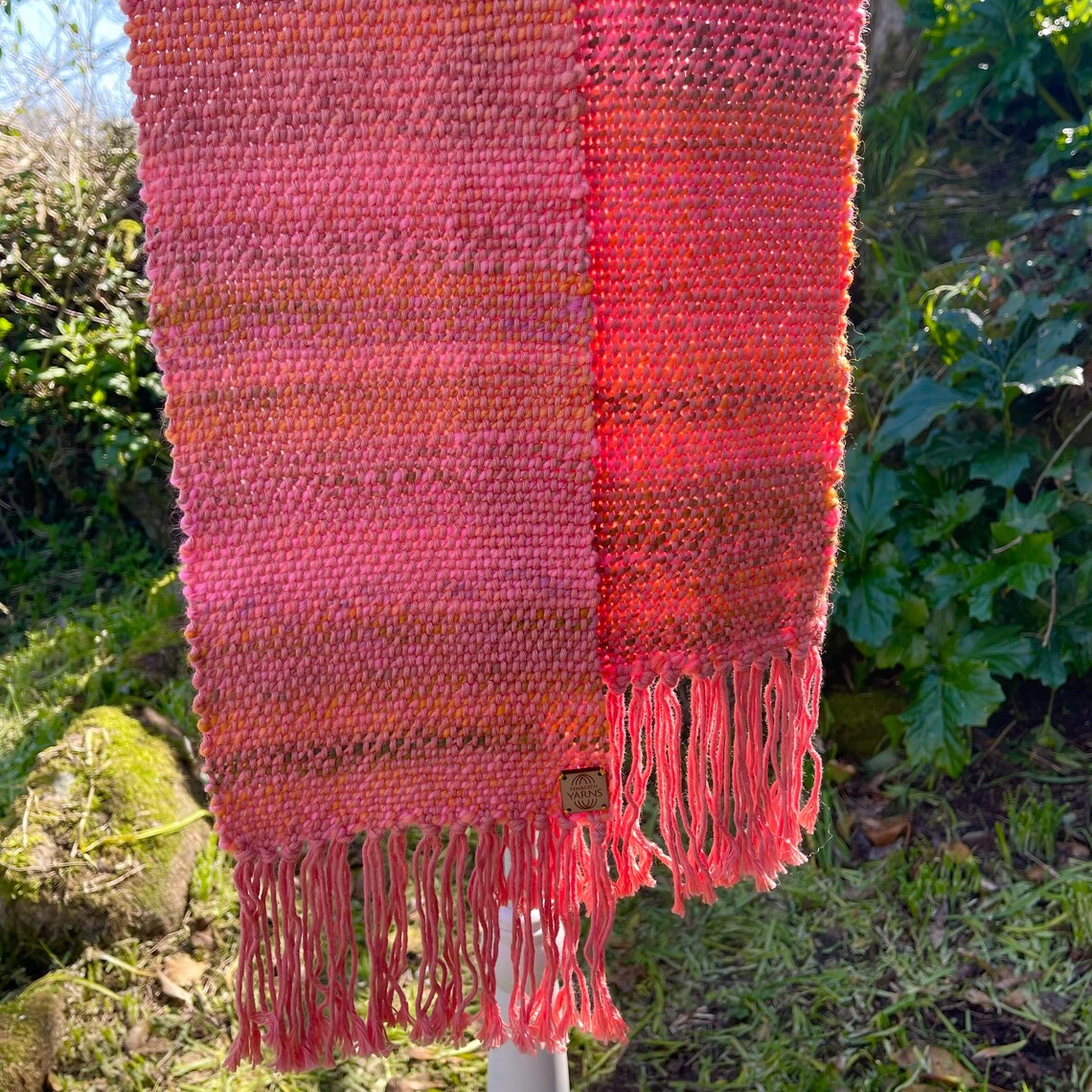Cornish Sunset Hand Woven Scarf by Penberth Yarns