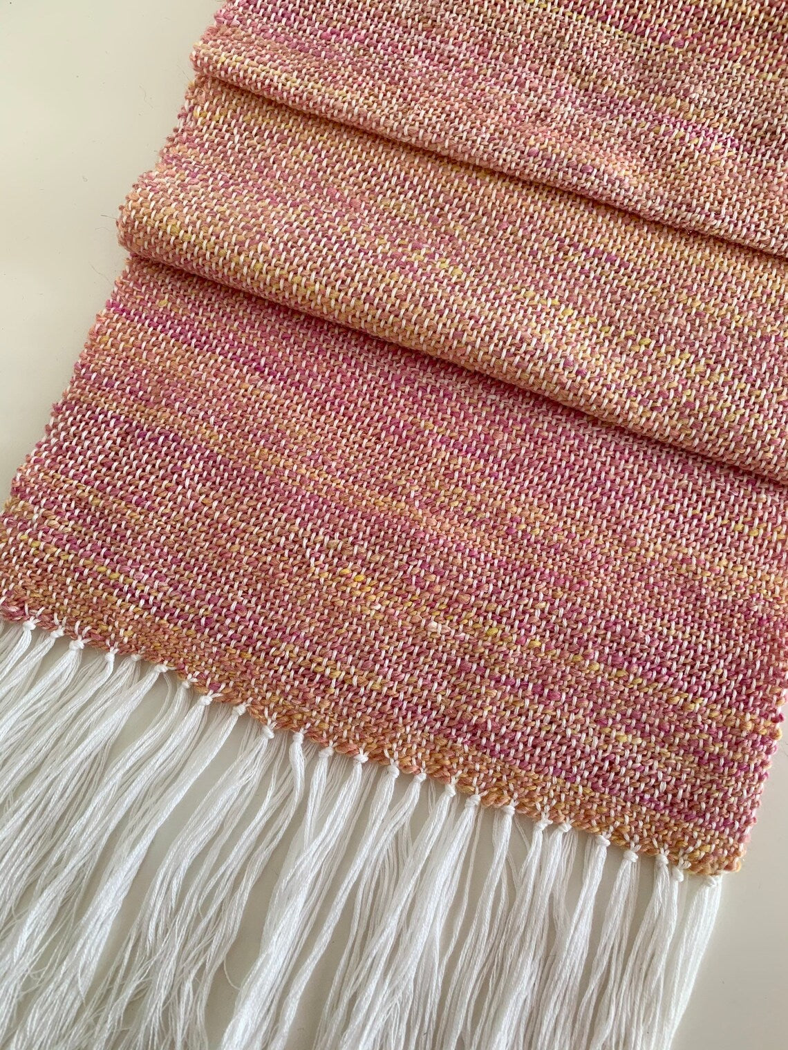 hand woven scarf made in cornwall