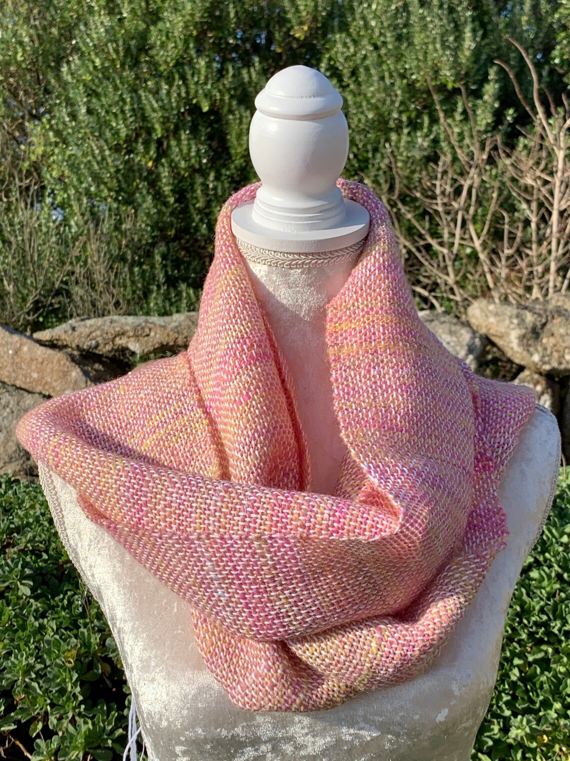 Hand woven scarf made in Cornwall