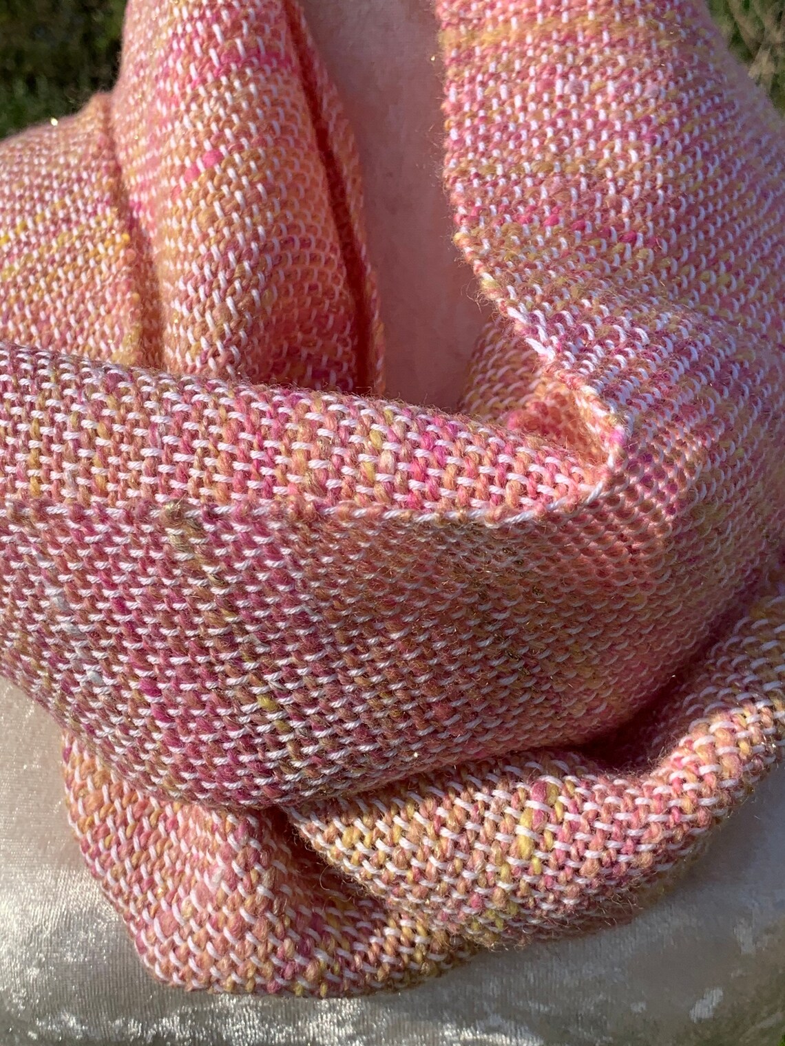 Woven scarf by Penberth Yarns