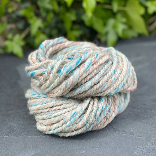 Handspun Devon Closewool, Romney and Exmoor Blueface