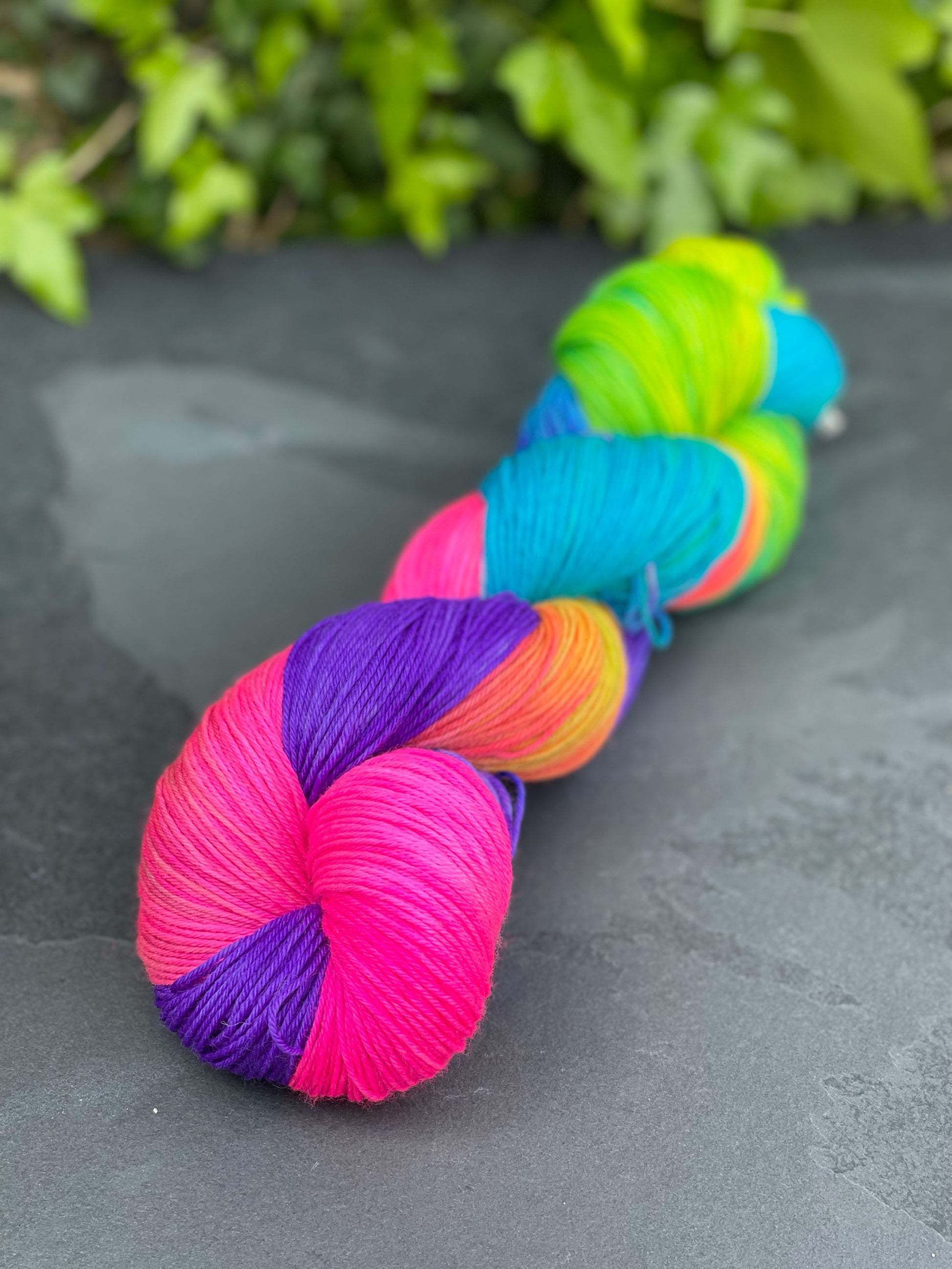 Hand dyed yarns by Penberth Yarns, Cornwall