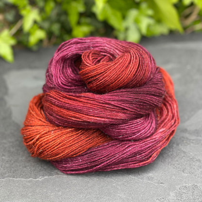 Hand dyed yarns by Penberth Yarns, Cornwall