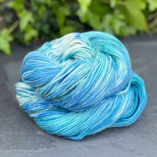 Hand dyed yarns by Penberth Yarns, Cornwall