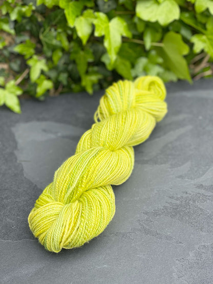 Spring Greens, Corriedale Hand Spun Yarn