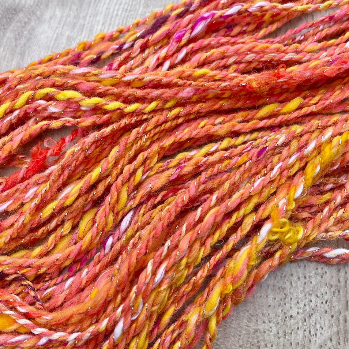 Handspun art yarns by Penberth Yarns