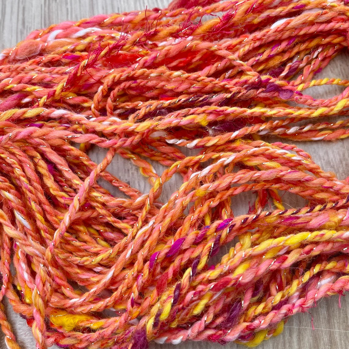 Handspun art yarns by Penberth Yarns