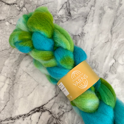 Sea Kelp, Whiteface Woodland Spinning Fibre, 100g