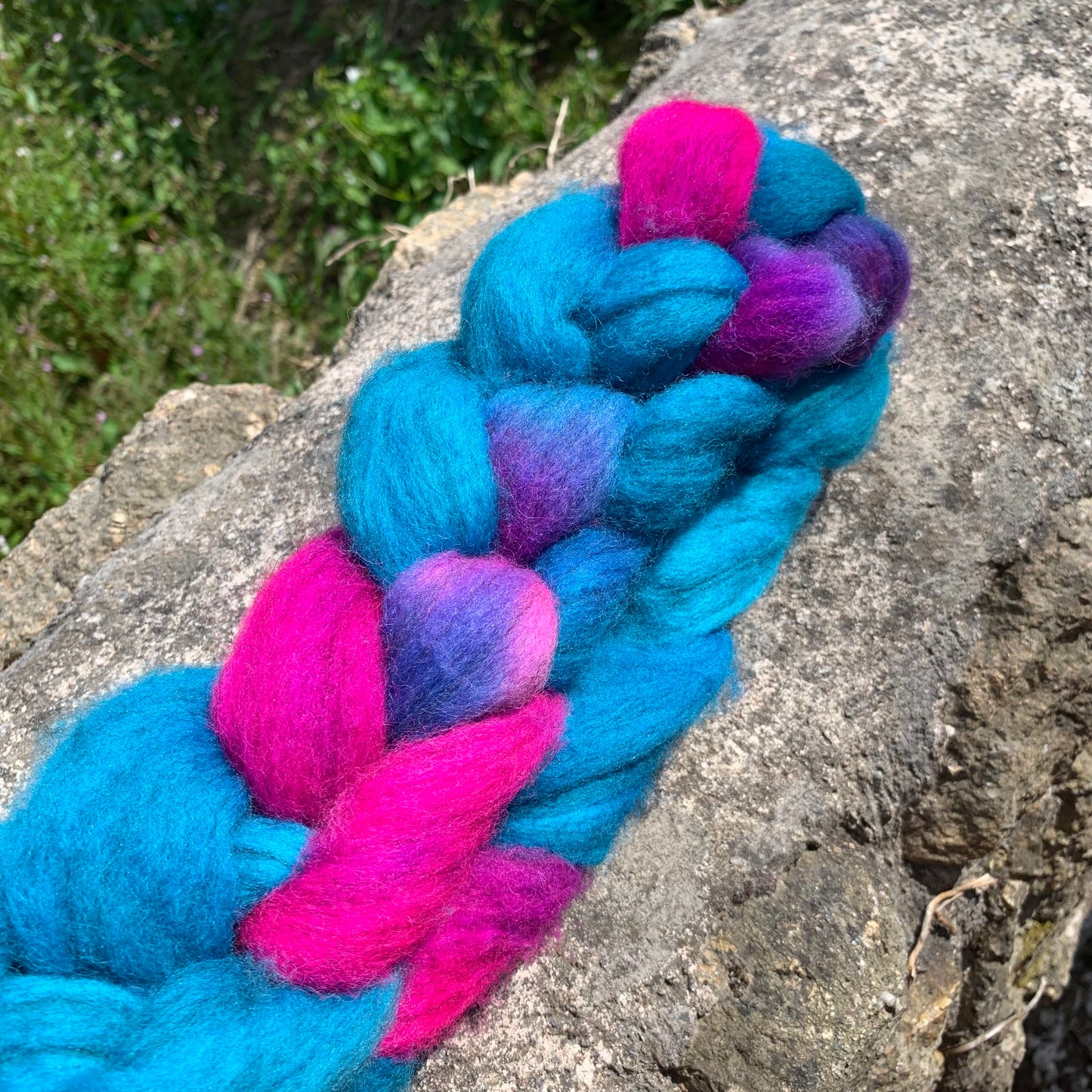 Exmoor Sock Hand Dyed Wool Tops 100g