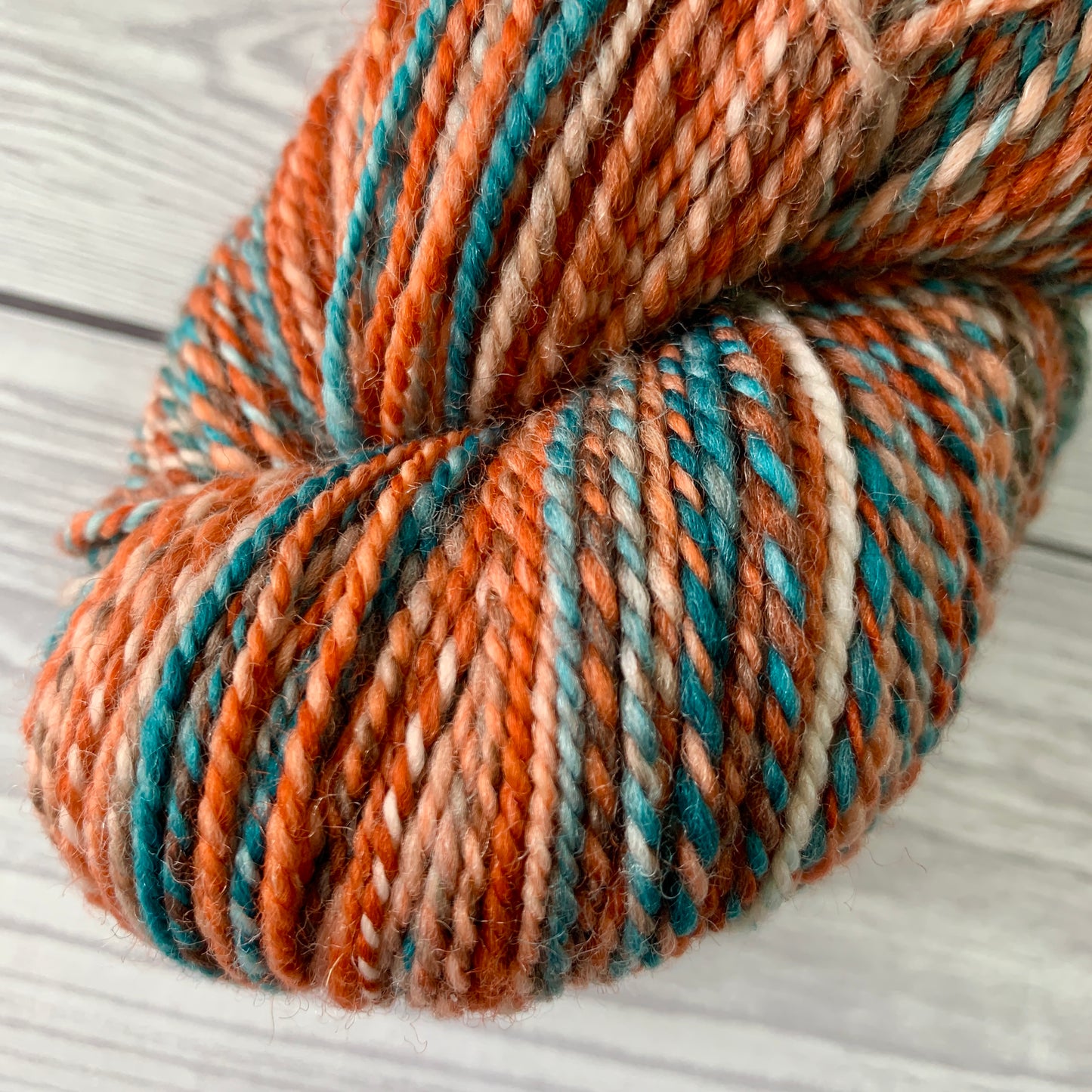 Copper Kettle, Superwash Merino, Nylon Hand Spun Yarn