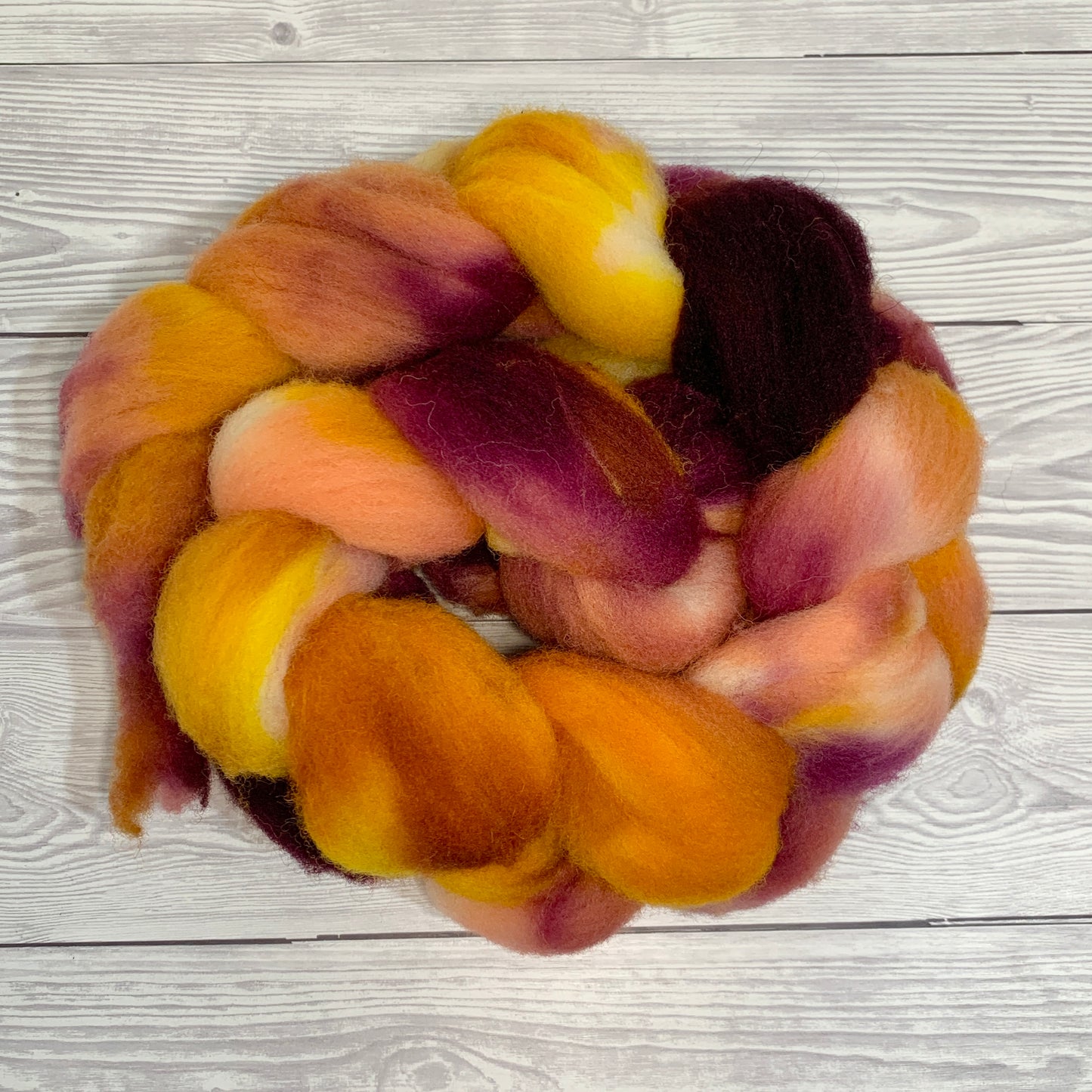 Dorset Horn Hand Dyed Wool Tops Spinning Fibre 100g