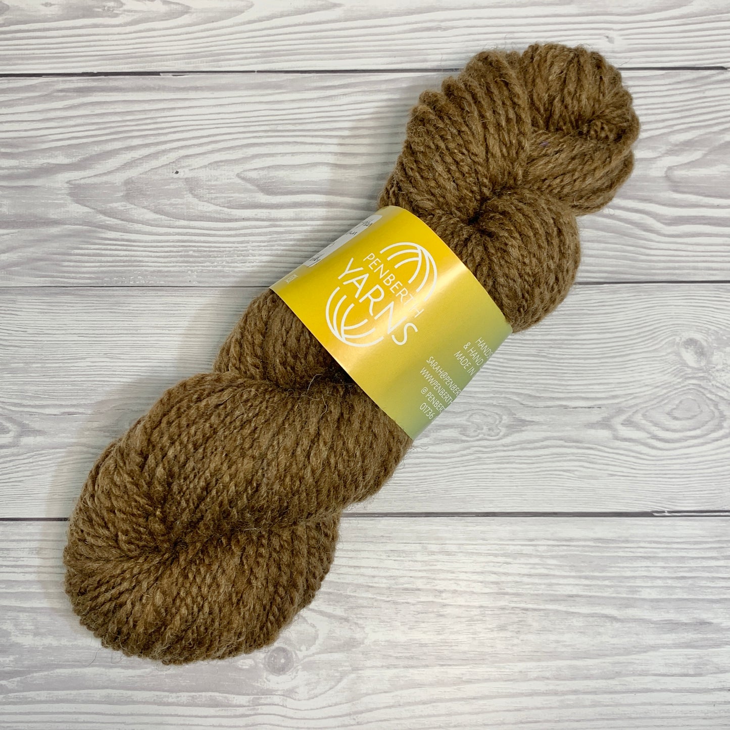 Manx Loaghtan Handspun Yarn in Natural Chocolate Brown