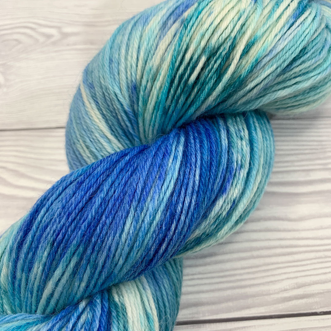 Hand Dyed Merino, Baby Alpaca and Nylon 4 PLY