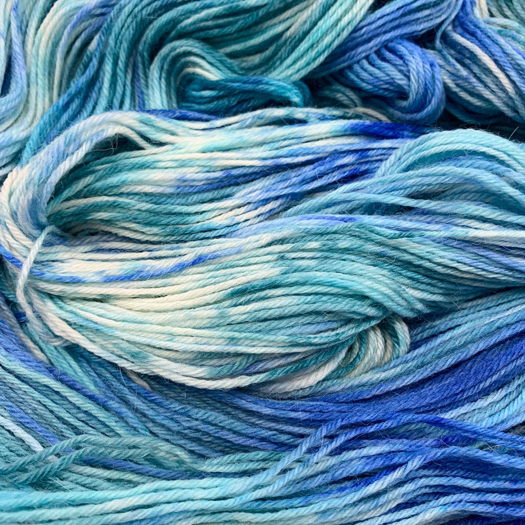 Hand Dyed Merino, Baby Alpaca and Nylon 4 PLY