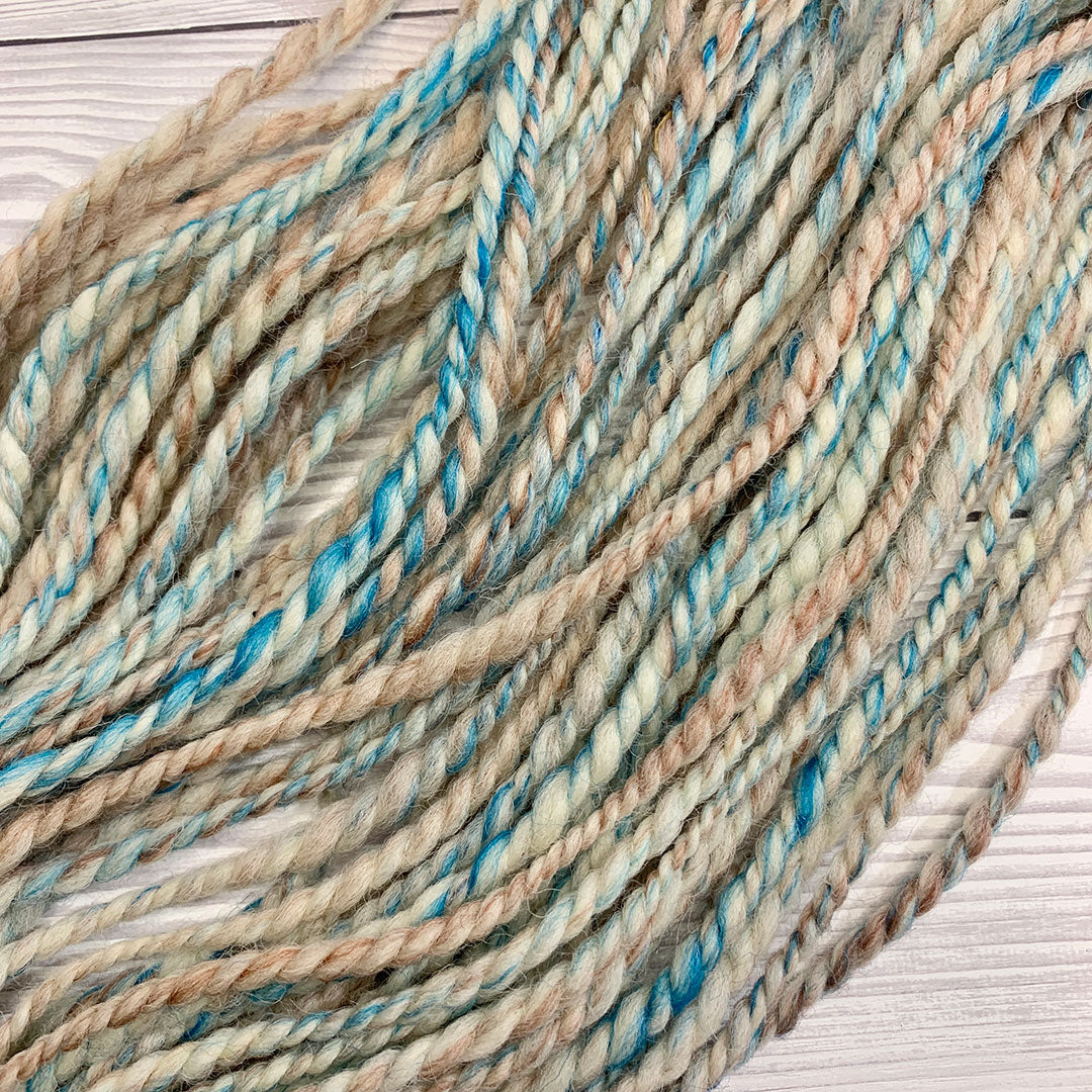 Handspun Devon Closewool, Romney and Exmoor Blueface