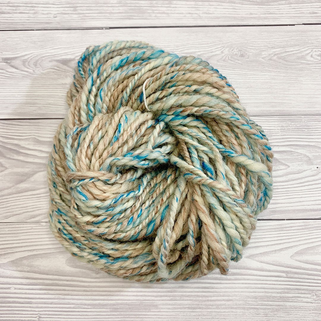 Handspun Devon Closewool, Romney and Exmoor Blueface