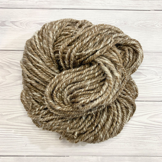 Handspun Shetland Humbug Yarn