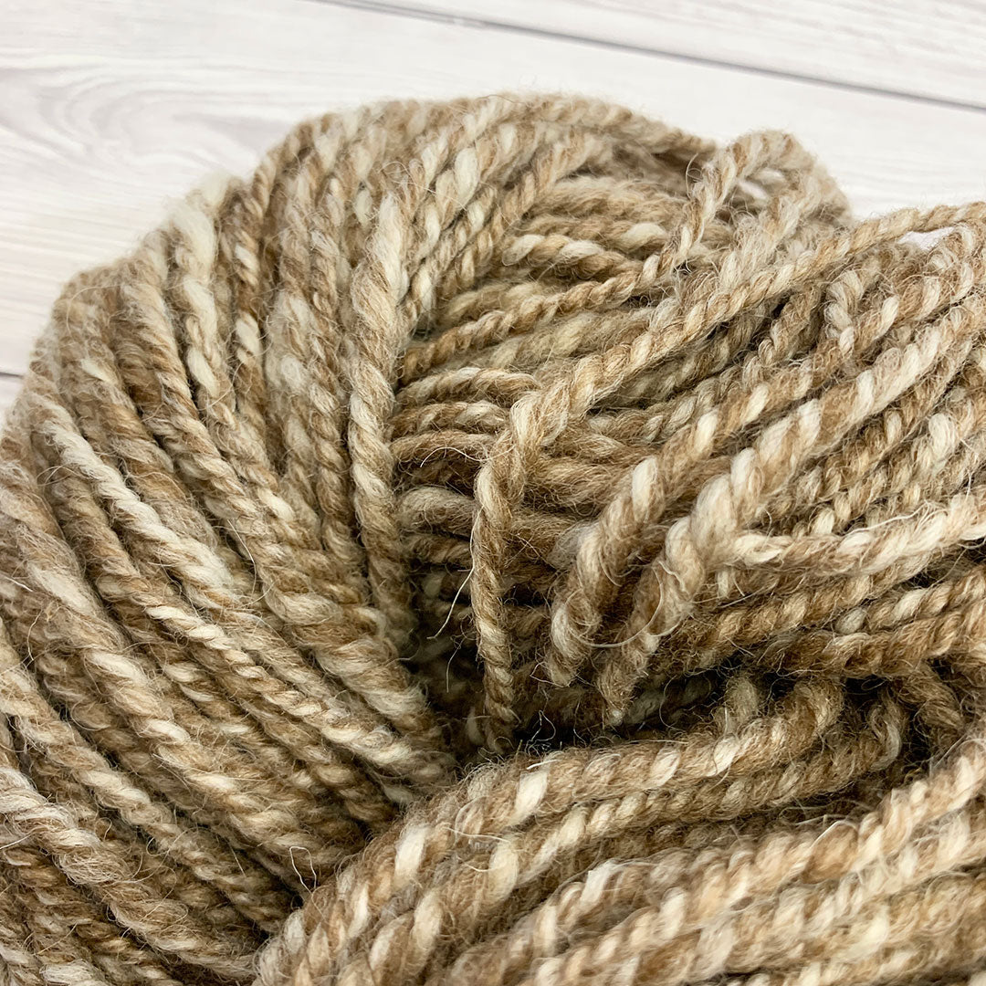 Handspun Shetland Humbug Yarn